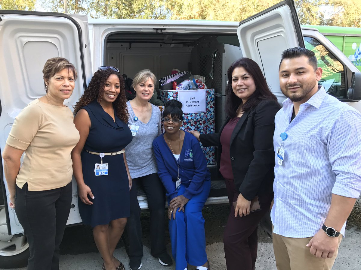 JLokpcb's tweet photo. Thank you to all of the Kaiser Permanente Woodland Hills Labor Management Partnership Unit Based Teams for collecting blankets, toiletries, coats, jackets, children’s clothing & diapers for Project Understanding to benefit families affected by the Thomas Fire #kpcommunityhealth https://t.co/yTsh8FnOIe
