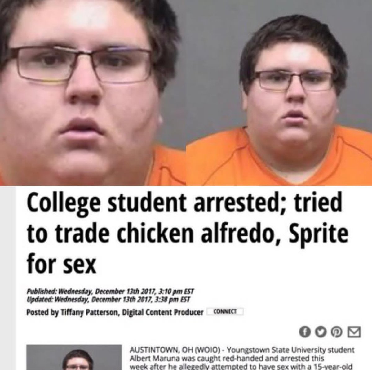 SurvivingState's tweet image. This guy willingly giving away Alfredo? Not likely