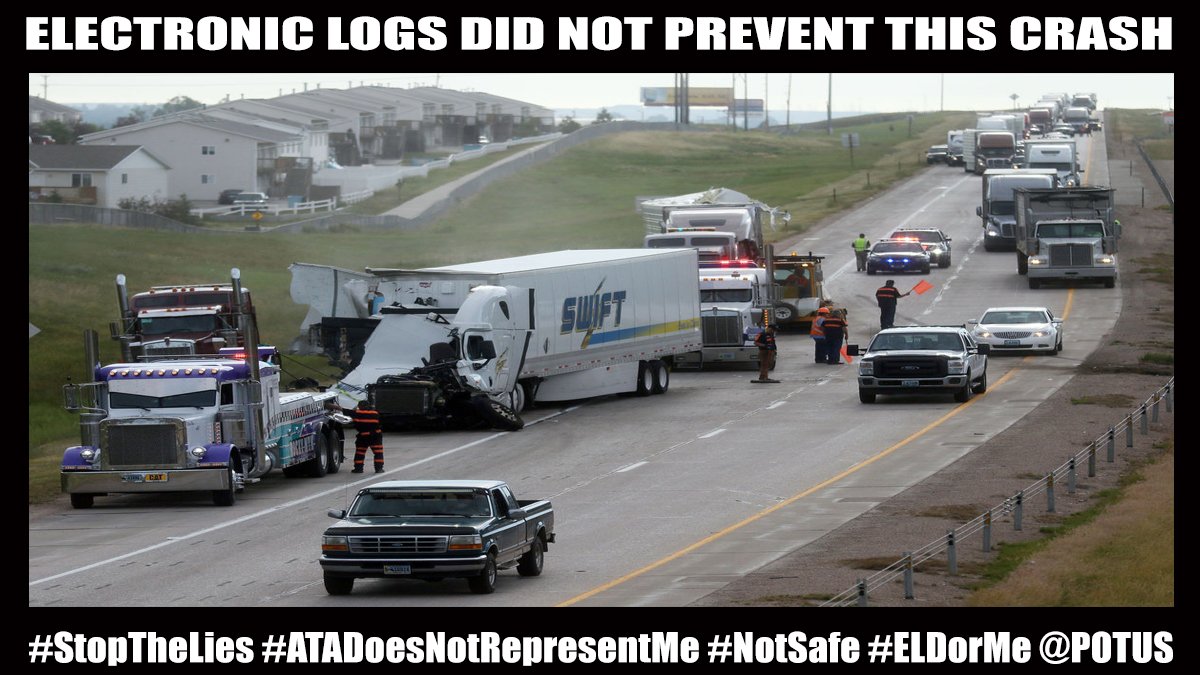 NotUrAvgDriver's tweet image. Nope, eLogs make drivers rush. Say no to rushed drivers! White House comment line 202-456-1111 Switchboard: 202-456-1414. WE NEED YOU TO STAND UP FOR the safety of everyone on the road. #eldorme #POTUS #ABC