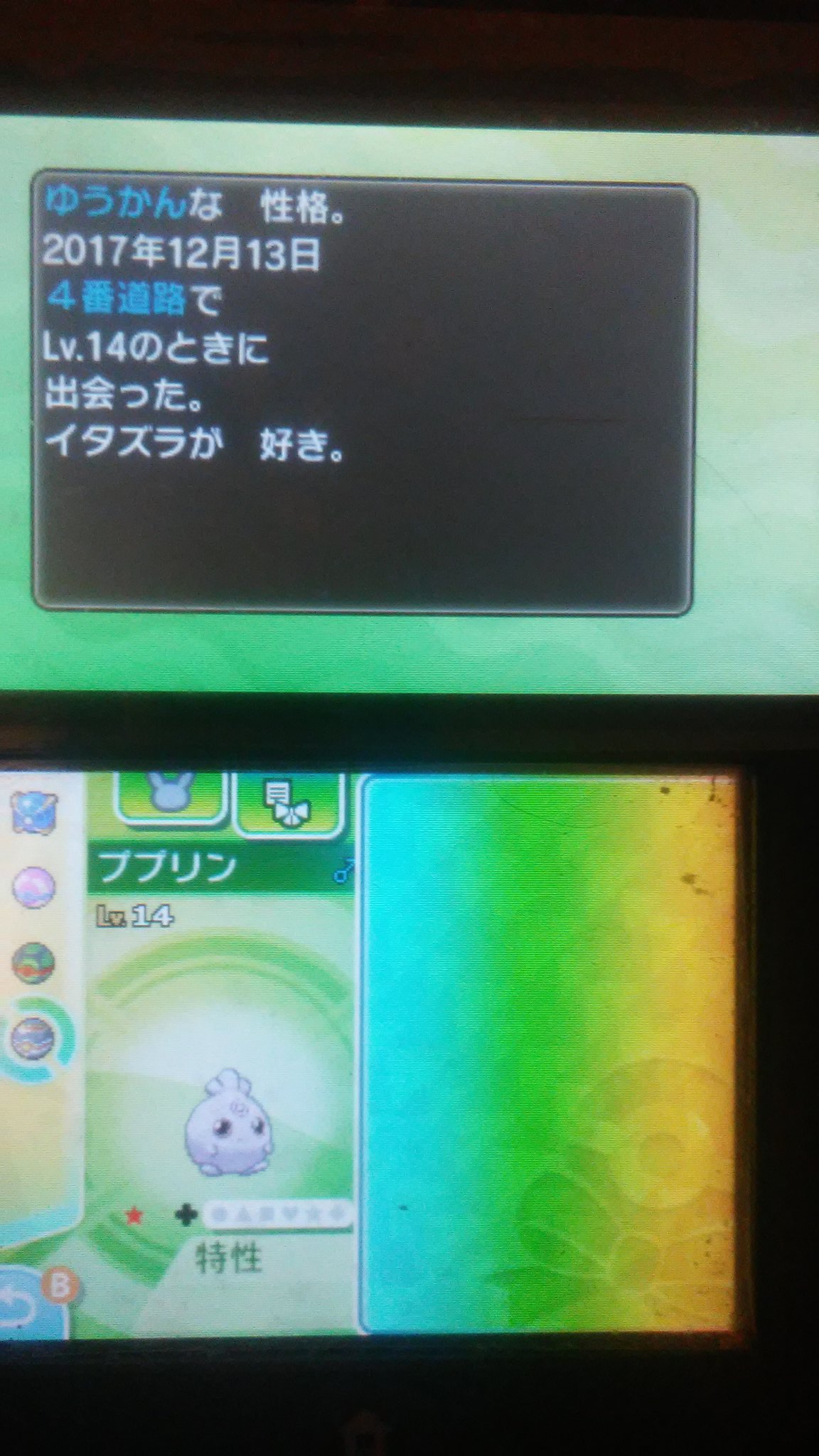 リナ チェインで 色違いのププリンをゲット出来ました ププリンの特性 メロメロボディ が厄介だったので 性別不明のフェローチェを使ってみました ポケモンウルトラサン ウルトラムーン ポケモンウルトラサンムーン ポケモンウルトラムーン 色
