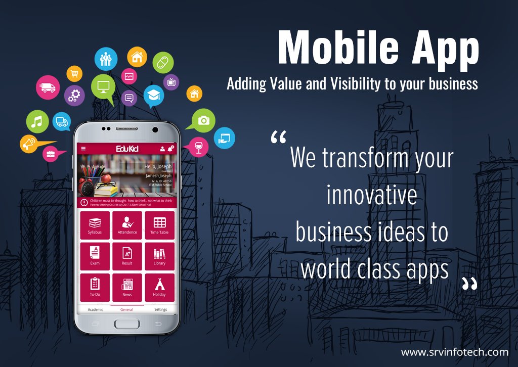 SRVInfoTech's tweet image. We transform your innovative business ideas to World class Apps...
#Mobile_applications 
#Android_applications