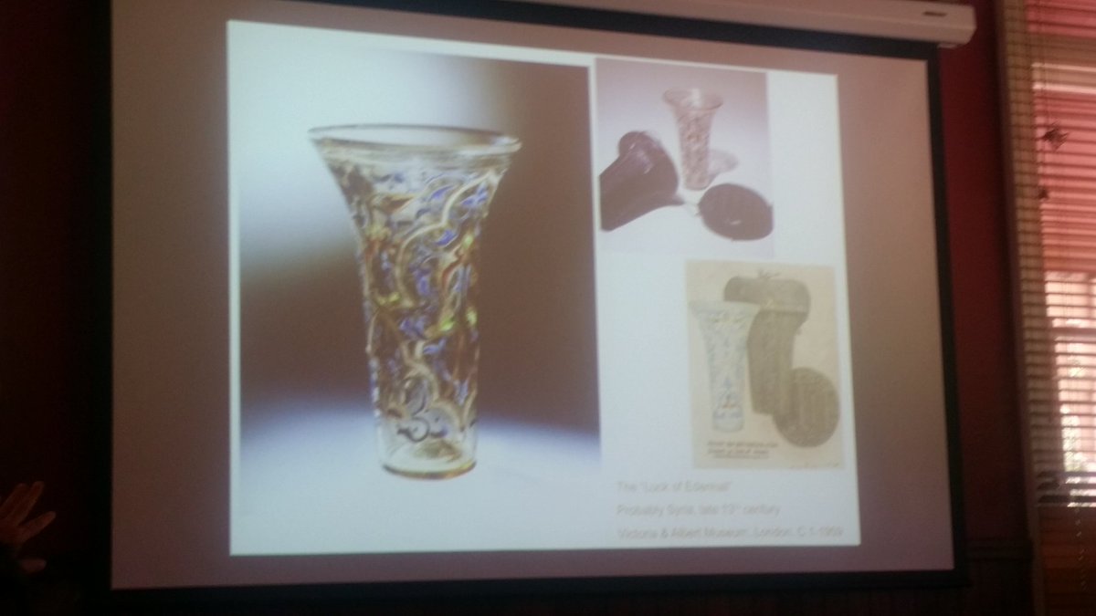 erin_sebo's tweet photo. #Medieval Islamic enameled glass made for the east Asian and European markets. Dr Carboni @ArtGalleryWA. #EntangledMed https://t.co/sW9kugwnN2