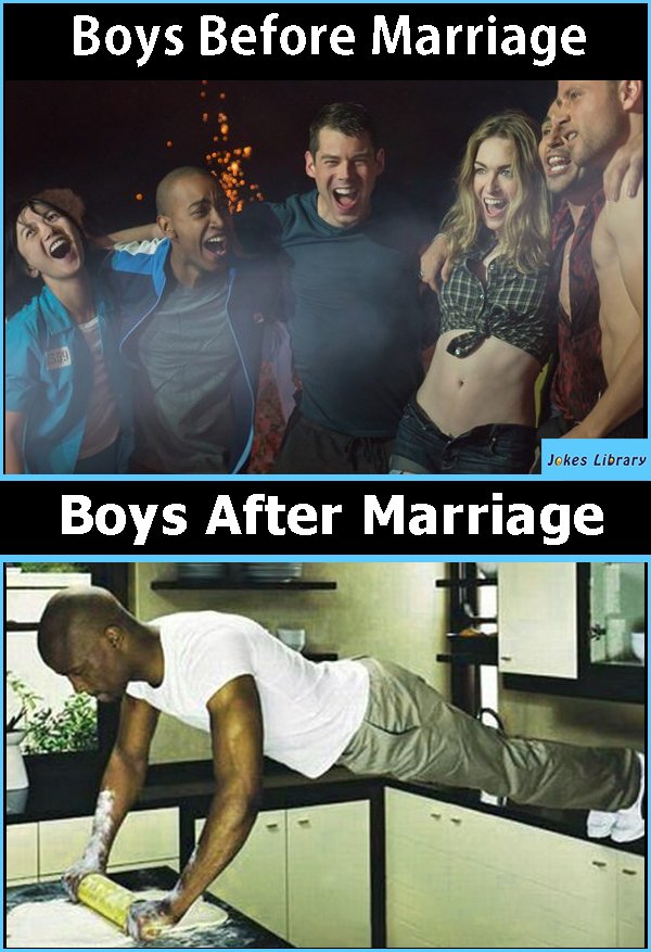 Jokes_Library's tweet image. Side Effects of Marriage😂😂😂
#woman #man #marriage  #beforeandafter