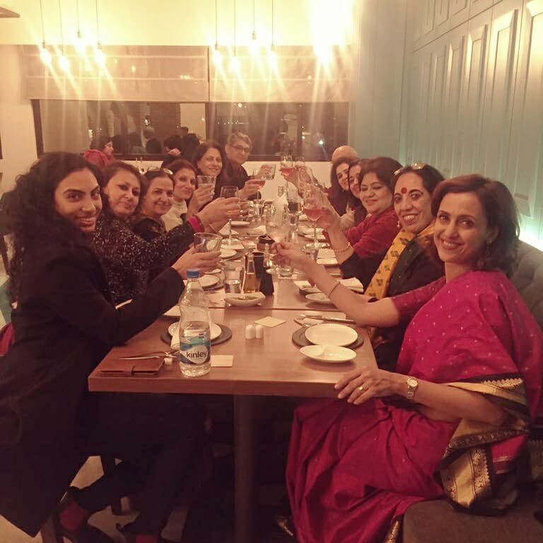 LSRELSA's tweet photo. Bonhomie continues, in solidarity with #16daysofactivism #ELSaTalk ed 2 dinner @indiahabitat https://t.co/Kd1c6SDNZZ