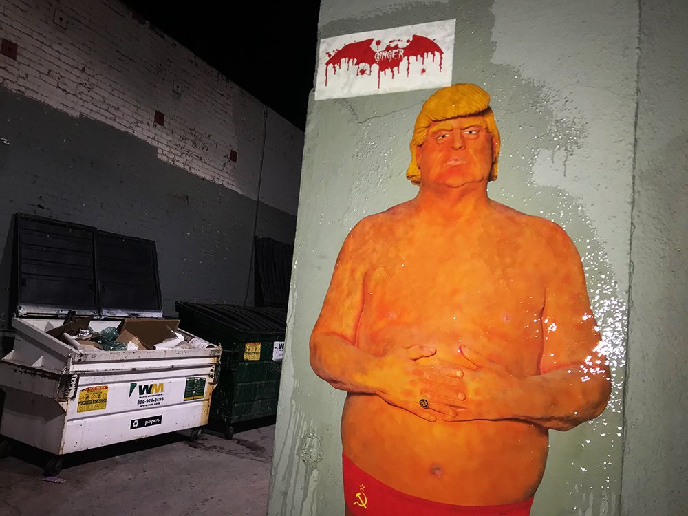 flat_emperor's tweet photo. #NakedEmperor in 2016.
#FlatEmperor in 2017.
#AmericanSpring in 2018.
PUBLIC POLITICAL ART WORKS from #ZeGinger
https://t.co/y8tyMYQkW3 https://t.co/yox5BE6UvL