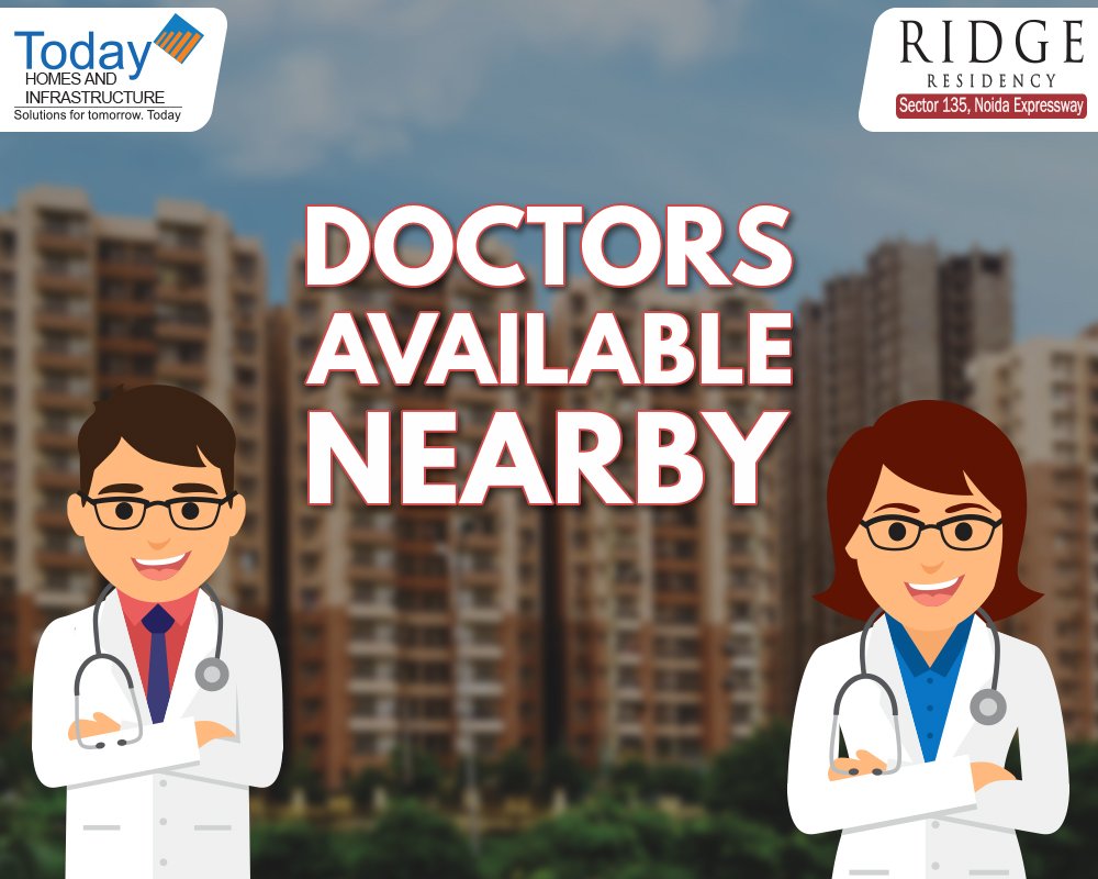 #TodayHomes #RidgeResidency is located just within 1 KM from the nearest hospital. Book your home at todayhomes.co.in
