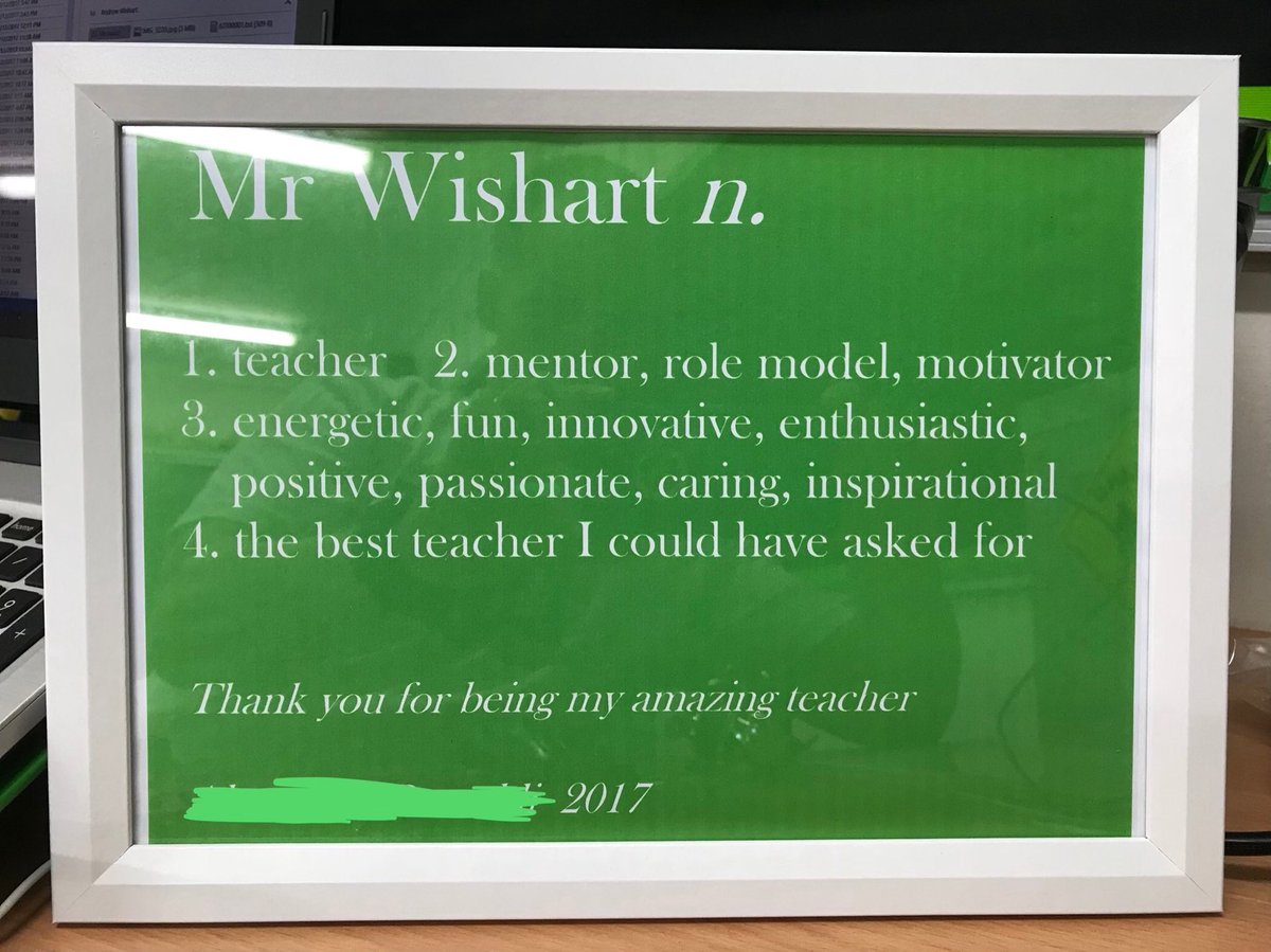 The bottom lip wobbled a bit when I was given this today #makesitallworthwhile