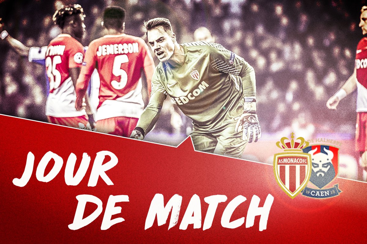 AS_Monaco's tweet photo. Jour de Coupe !!! #ASMSMC

⌚️ 21h05
🏆 @CoupedelaLigue
📈 8es de finale 
📌 Stade Louis-II
🆚 @SMCaen
👻 as-monaco https://t.co/YQ7oGqXX9o