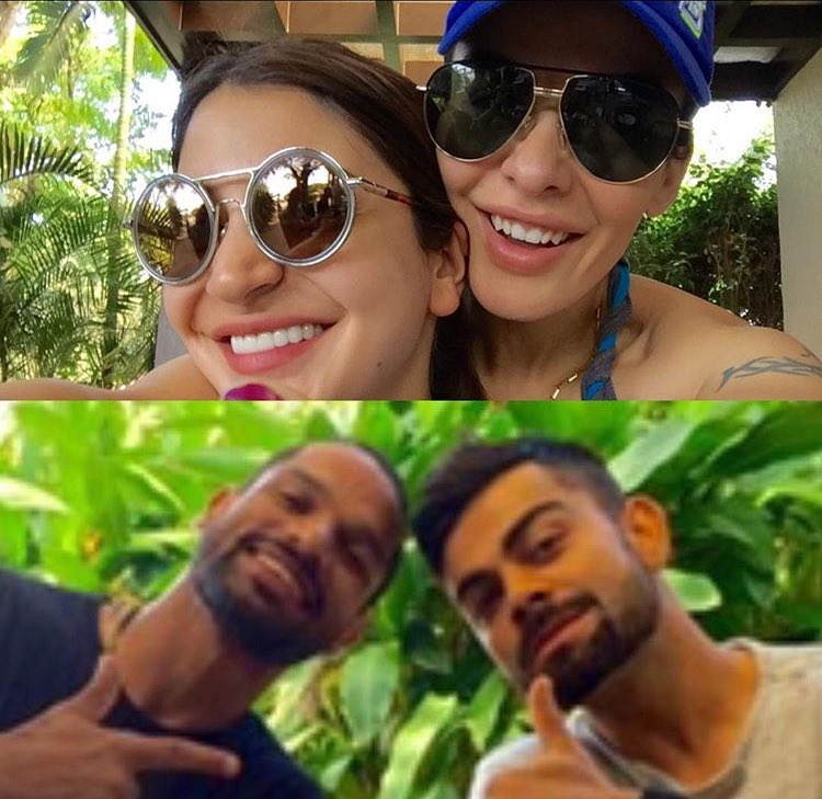  #AeshaDhawan sending love to her fav couple  @AnushkaSharma &  @imVkohli on insta   #VirushkaWEDDING  https://instagram.com/p/BcldCo5BwPQ/ 