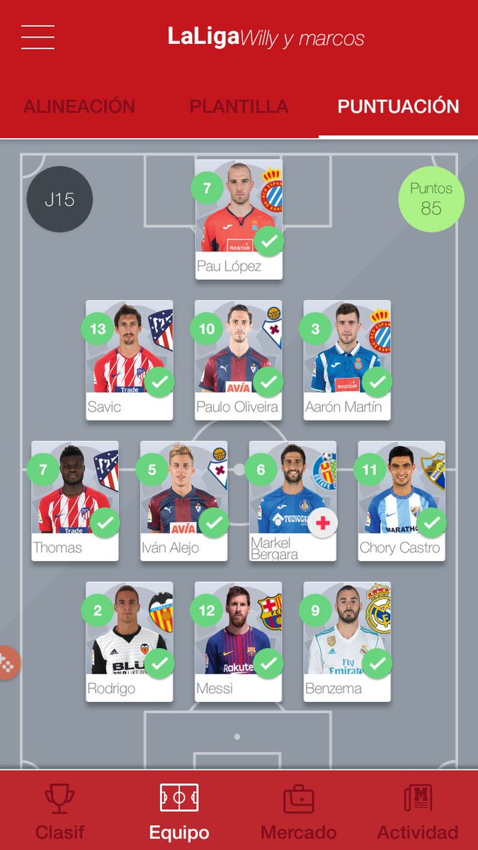 markitos101's tweet photo. 85 puntos record d puntos d esta temporada #marcaFantasy https://t.co/im0zLFRrsl