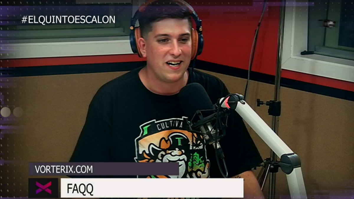 Vorterix's tweet photo. #FAQQ en #ElQuintoEscalón: "El trap es el rap con una letra más. Después cada uno le pone la actitud que quiera al hacerlo". https://t.co/aKJm9rONTI