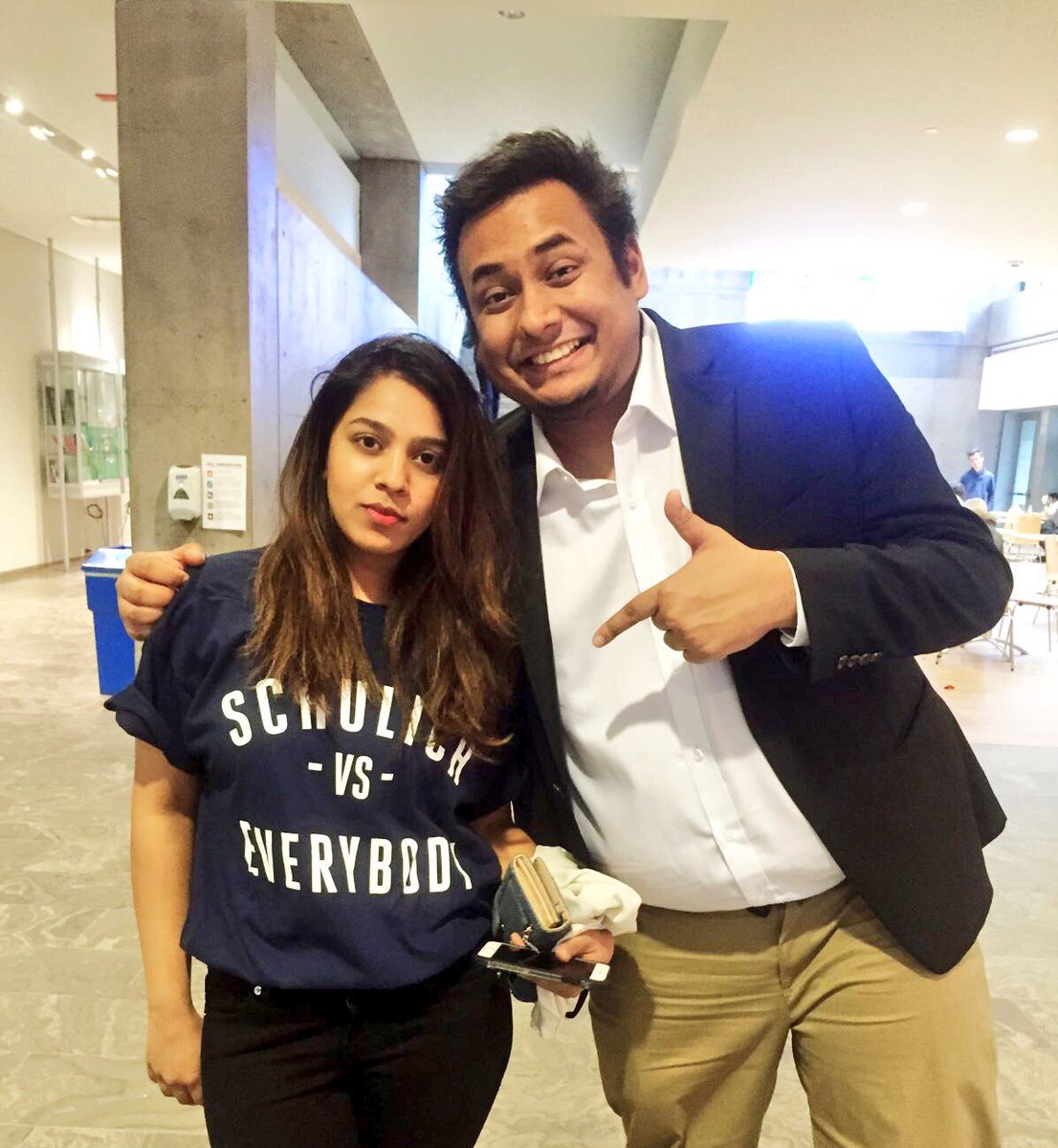 #Schulich vs Everybody #moretogether #mbagames2018 <a href="/TeamSchulich/">Team Schulich</a> . We need one more pic where we’re both smiling 😄 @ehsanulmahmud