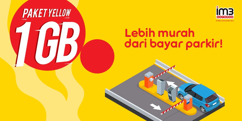 indosatim3's tweet photo. Parkir 5 menit, bayarnya kayak 1 jam. Mending beli paket #Yellow1GB yg lebih murah dari harga parkir. Aktifkan di *123*111#.

Coba tebak, ada yang tahu berapa jumlah jendela mobil pada gambar di atas? Jawab dan dapatkan pulsa 25K untuk 3 pemenang! https://t.co/R1ZddnWjAC https://t.co/4I6nu0c64z