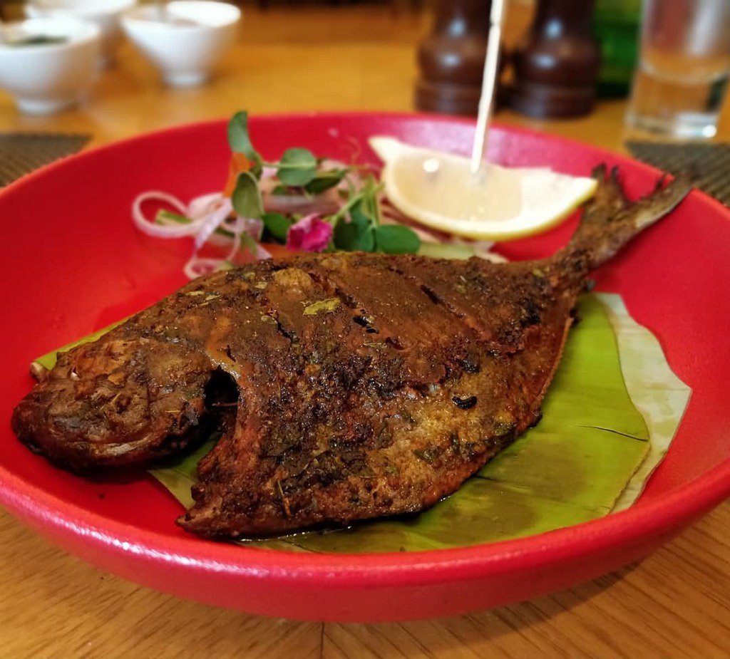 HungryForeverCo's tweet photo. Black Pomfret cooked to perfection!
#fish #pomfret #blackpomfret #tavafry #delicious #cravings #cheatday #instafood #foodgram #foodphotography #marriottfoodtrail #fishfry #seafood #yum #igers #hungryforever https://t.co/8QsEN9nFkq https://t.co/Ewb9er23kj