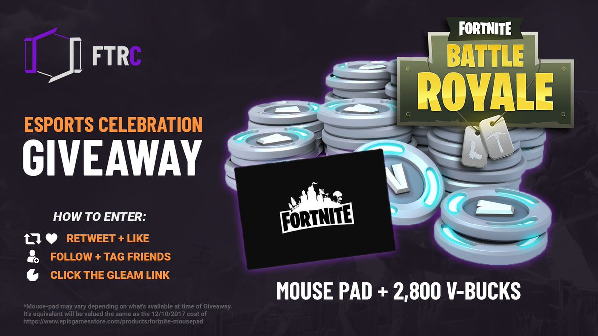 FTRChampions's tweet image. .@FortniteGame Esports Celebration #Giveaway
- Tag Your Friends
- Retweet, Like &amp;amp; Follow @FTRChampions
- Click Here To Enter: goo.gl/Y2FBj3