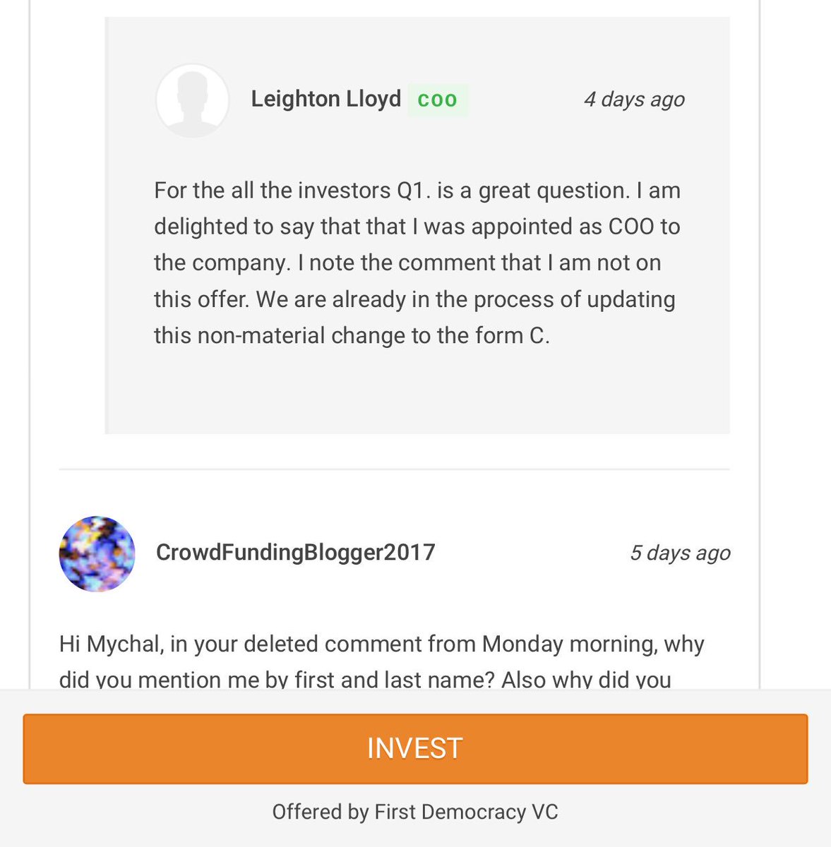 RegCF's tweet image. .@SEC_Enforcement @FINRA @CFPB there are only 3 hours left in @MicroVentures securities offering &amp;amp; @TheSuperdopeTV is taking investors for a BIG RIDE - THEIR #COO SAID 4 DAYS AGO THAT HE WAS MAKING CHANGE TO #SEC #FORMC and its STILL NO CHANGE sec.gov/cgi-bin/browse… #Disclosure