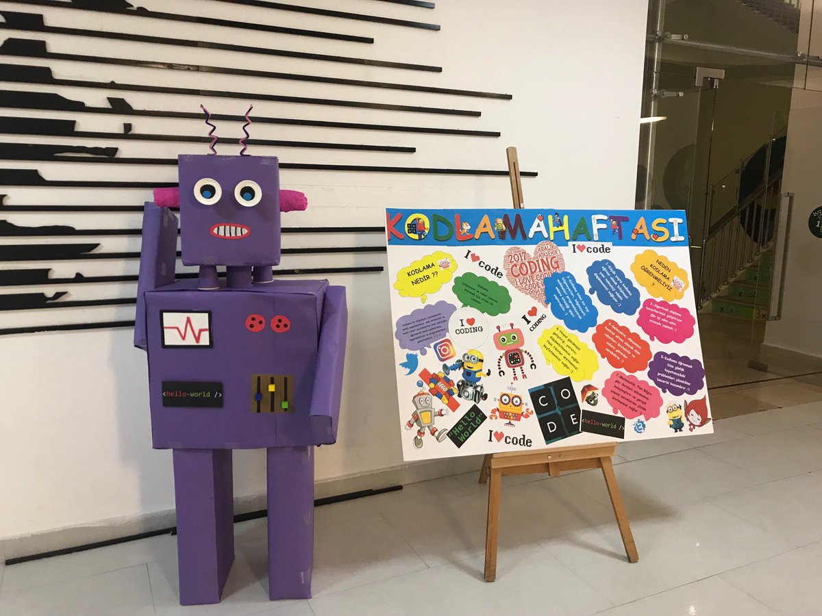 DogaTech's tweet image. Kodlama haftasını birbirinden güzel etkinliklerle kutladık. #CodeWalk projemizi öğrendik. Doğa koleji olarak geleceğimiz için çalışıyor ve yarınımızı kodluyoruz. #dogatech #codemath