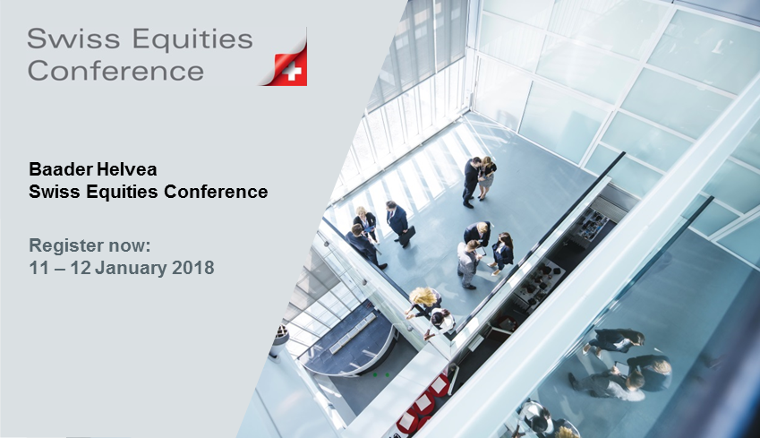 Baader_Bank's tweet photo. Register now and join Baader Helvea's Swiss Equities Conference which gives you access to senior management of more than 60 Swiss large, mid &amp; small cap companies. https://t.co/gLu2Sv3y5j https://t.co/6a31PlSRkB