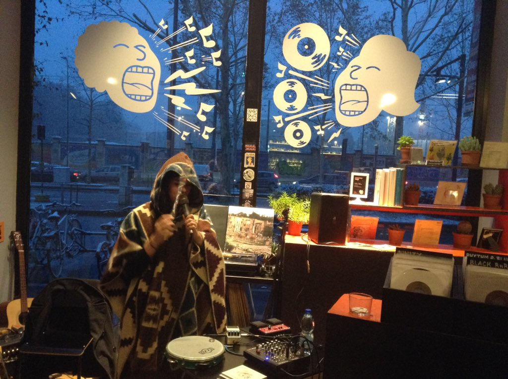 <a href="/adelebabele/">Adele H</a> Adele H from Sunday's concert @ Reverend Vinyl shop, Milano, Italy