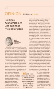 serlehm's tweet photo. Columna hoy en DF: Sociedad más polarizada obliga a mayores esfuerzos para alcanzar consensos en diseño de buenas políticas económicas. Criterios técnicos deben imponerse sobre propuestas irresponsables.
https://t.co/z03xQ1KdvC https://t.co/xwr0MVj5It