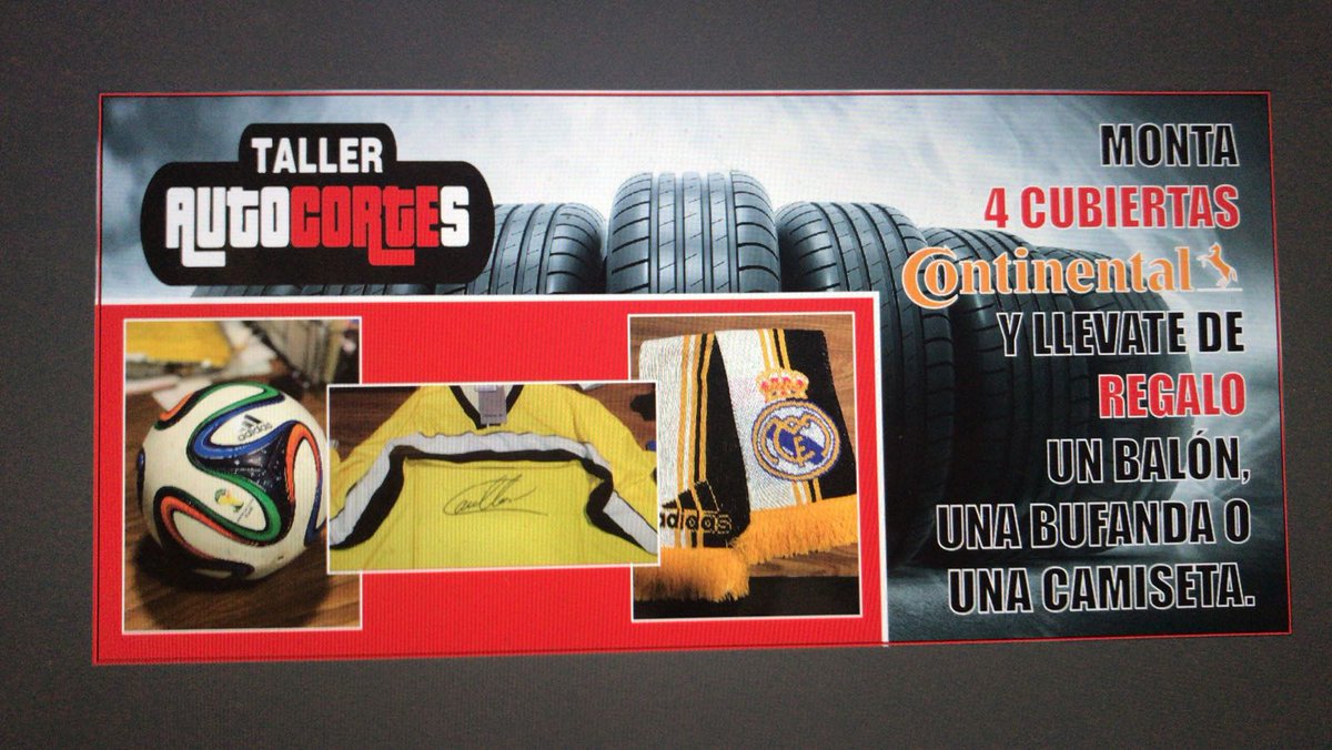 cortesauto's tweet image. Casi casi rozando la Navidad...🎄🎁
〰〰〰
¡Por eso el Taller @cortesauto  te regala un balón, una bufanda o una camiseta como estas, montando 4 cubiertas Continental! 🚘🚖🚔
#TallerAutoCortes