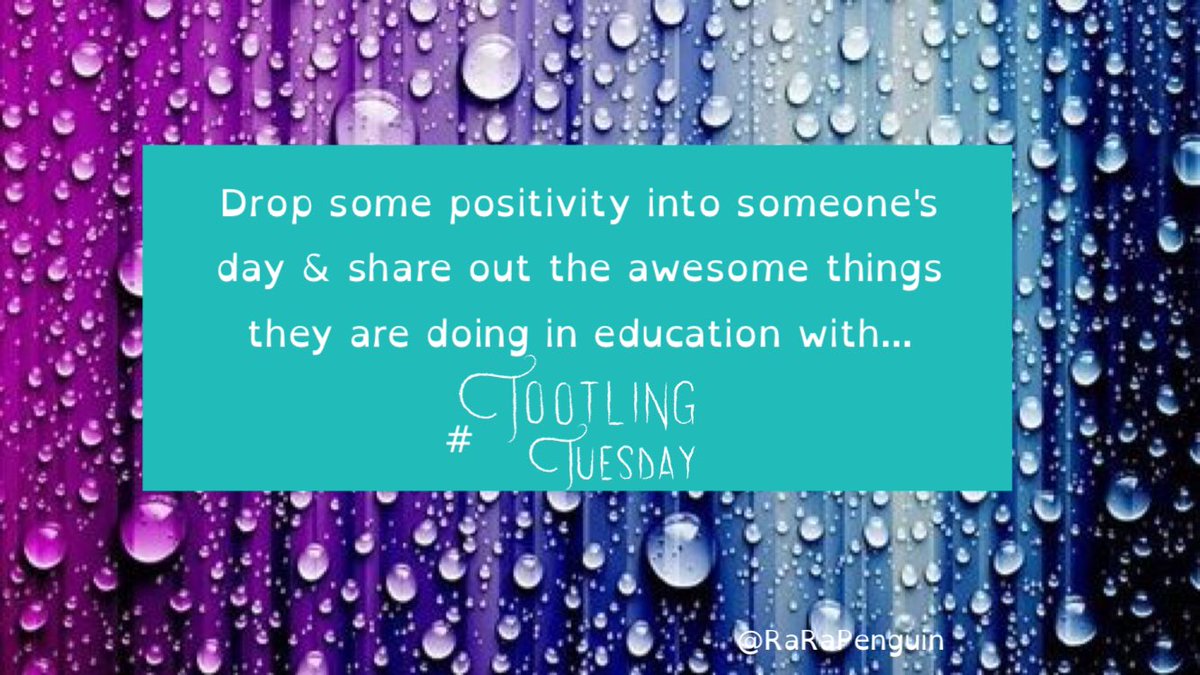 ReneeLWhite5's tweet photo. Drop some positivity into someone's day w #TootlingTuesday . https://t.co/mDcFUAfvte