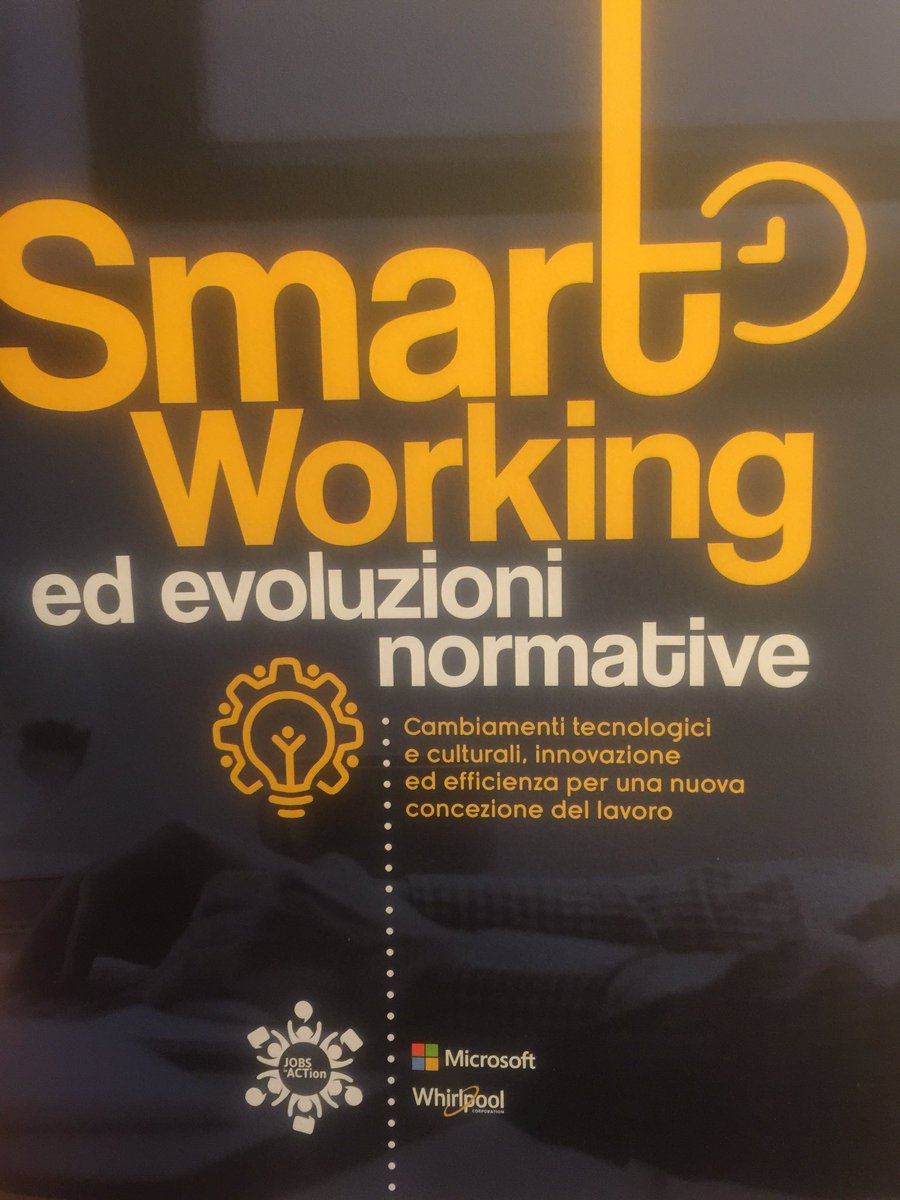 .<a href="/Am_Parente/">Annamaria Parente</a>:” la filosofia nello #SmartWorking non è utopia, siamo di fronte ad una rivoluzione epocale, dobbiamo essere pronti al cambiamento, ringrazio tutto voi per aver partecipato a questa giornata”.