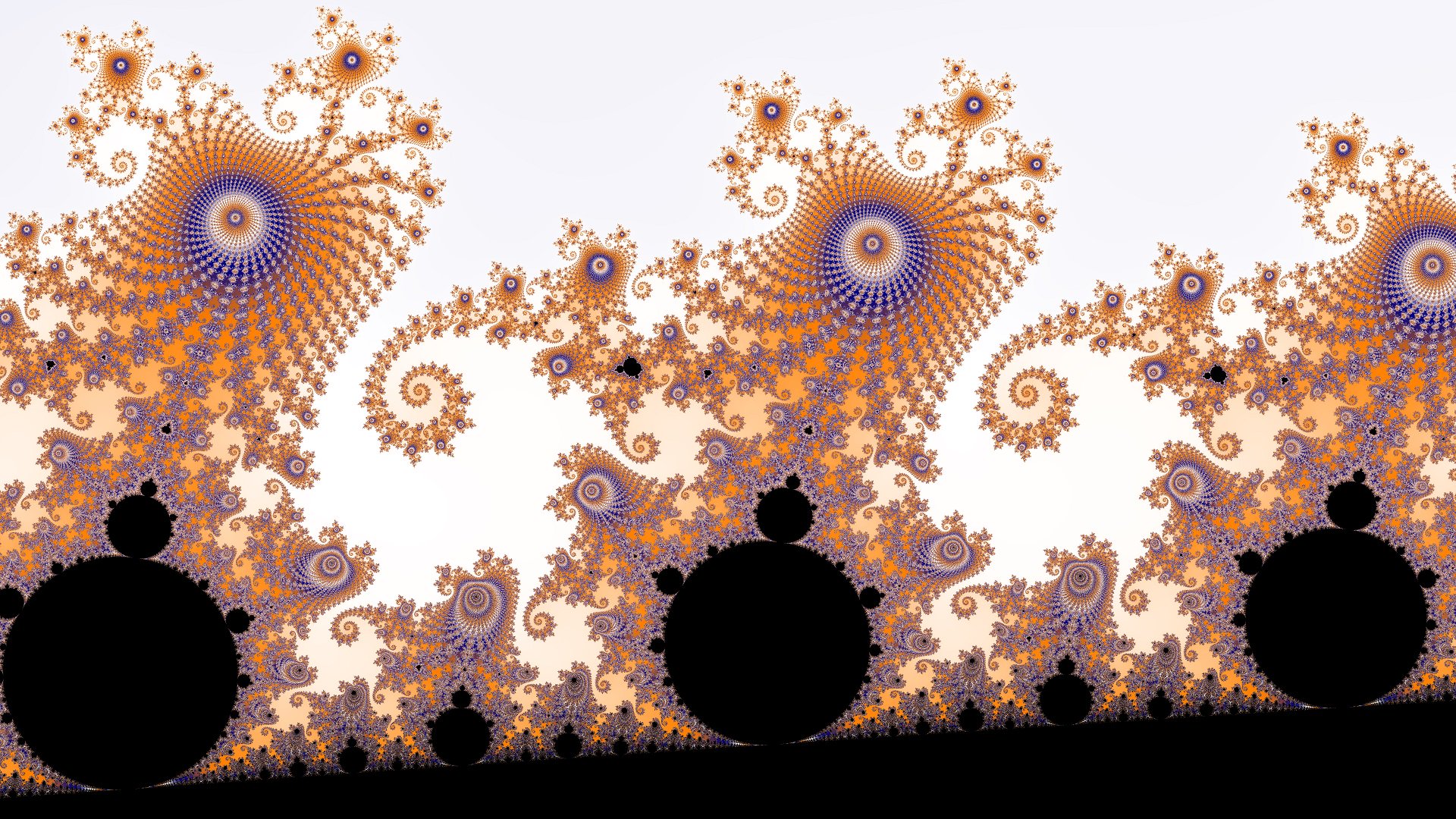 しゃり No Twitter やっと色が循環するマンデルブロ集合のプログラムが書けた しかし依然としてwikipediaに乗ってるようなきれいな描写ができない どういう着色ルールを使っているのだろうか Bmpやpngだと情報量が多くて投稿できなかったのでjpegで投稿 T Co