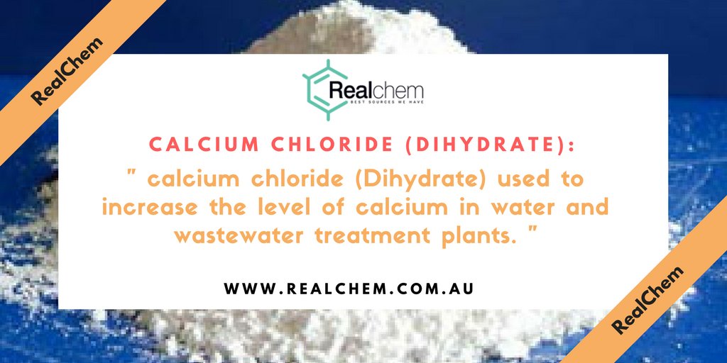 realchemaus's tweet photo. #Calcium_Chloride ( Cas no : 10043-52-4) Dihydrate used to increase the level of calcium in #water and #wastewater treatment plants. Used in the food #INDUSTRY and in various industrial applications in #Australia Via https://t.co/2lgMLpWKyj https://t.co/g3gpji8aw3