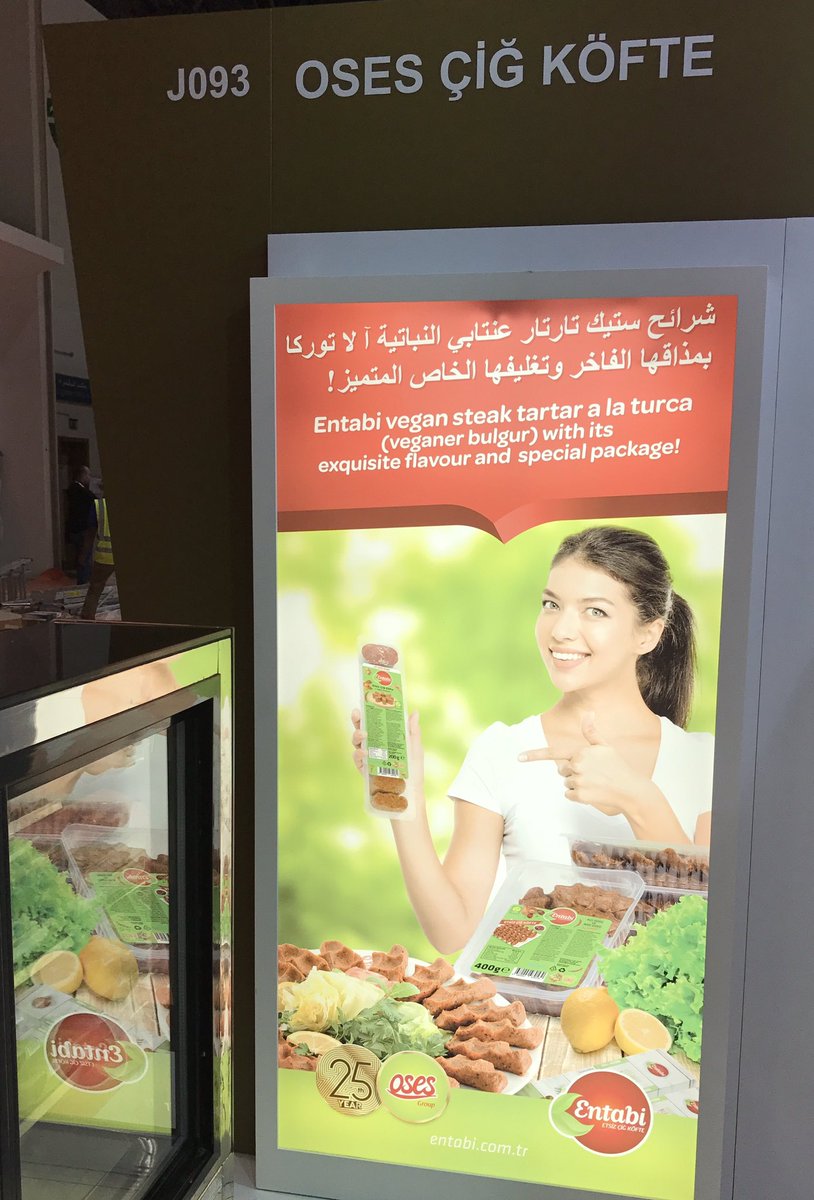 #abudhabisialfuarında %100 yerli Oses Çiğ Köfteyi Arap pazarına tanıtmanın gururunu yaşıyoruz..