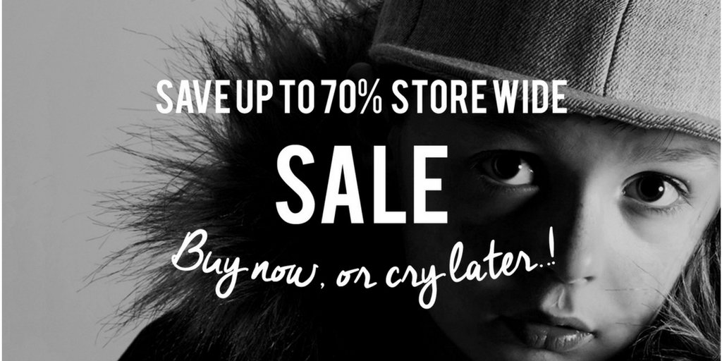 Buy now, or cry later, up to 70% off store wide, plus free UK shipping on orders over £30. #sale #laundrytribe laundrytribe.com Happy shopping!!