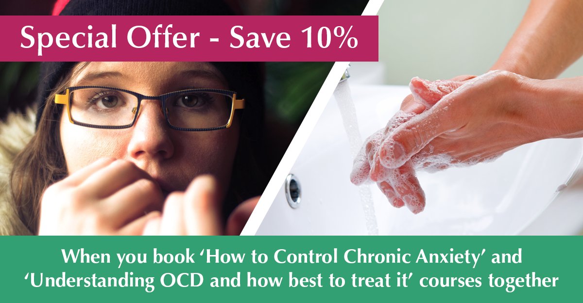humangivens's tweet photo. SAVE 10% when you purchase both courses together:
How to control chronic #anxiety: https://t.co/10GPJBnXQc and
Understanding #OCD and how best to treat it: https://t.co/3prpU8PpdL
Call our office to book: 01323 811690
#chronicanxiety #understandingocd #psychotherapytraining https://t.co/TpvI7Fw4tf