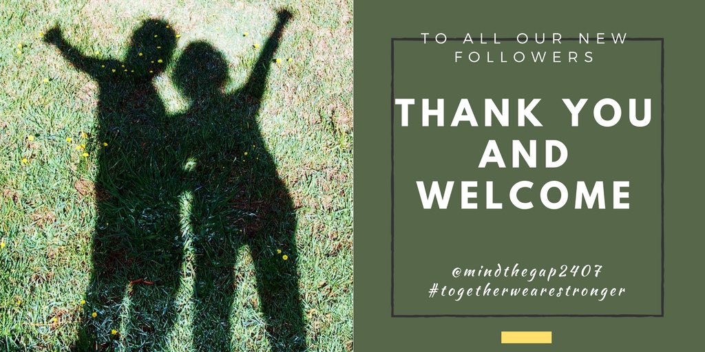 mindthegap2407's tweet image. Thank you so much to all of our new followers. #itsgoodtotalk #AProblemShared #MentalHealthAwareness #MentalHealthMatters #TogetherStronger