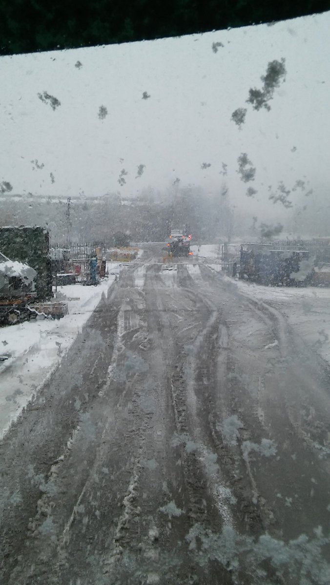 Well.... the weather is certainly creating a few 'challenges' at the moment!  Hope every one is keeping safe....  #thebigfreeze #slipperyroads #icyroads #snow #snowtimes