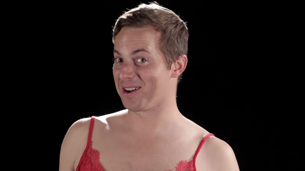 "if my wife wore this i would be turned on"
🎥: The Try Guys Try Valentine's Day Lingerie