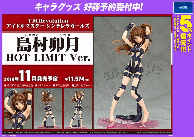 アニメイト京都 平日12時 時 土日祝11時 19時 で営業中 No Twitter 予約受付中 T M Revolution アイドルマスター シンデレラガールズ から 島村卯月 Hot Limit Ver の予約が開始しました 杏仁豆腐氏が コミックマーケットで頒布された西川貴教氏の本に
