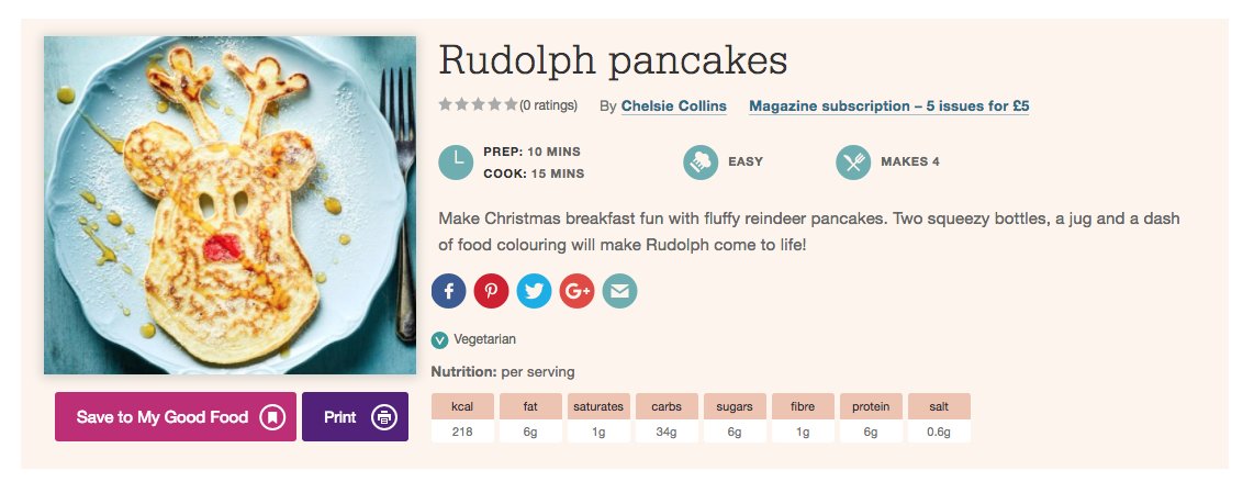 #Christmas brunch #Rudolph has 2 jobs - head of the reindeers and a fluffy #Healthbenefitseggs pancake thanks <a href="/bbcgoodfood/">Good Food</a> bit.ly/2BDPDNw #multitasking #Lovefreerange #eggs #loveeggs