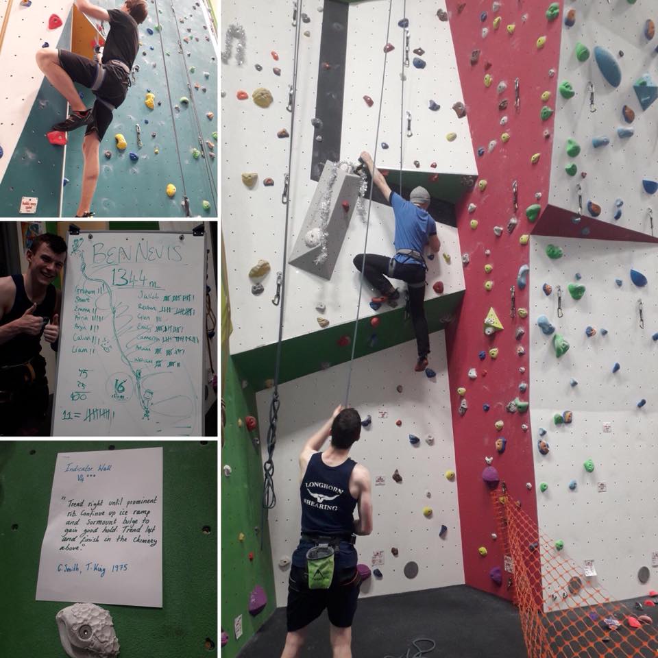 Perth College UHI L5 and 6 Outdoor students climbing the height of Ben Nevis for #InternationalMountainDay yesterday! Great job guys! 💪#indoorclimbing #whatsonPerth #climbing #Scotland #fitness #hereforeveryone