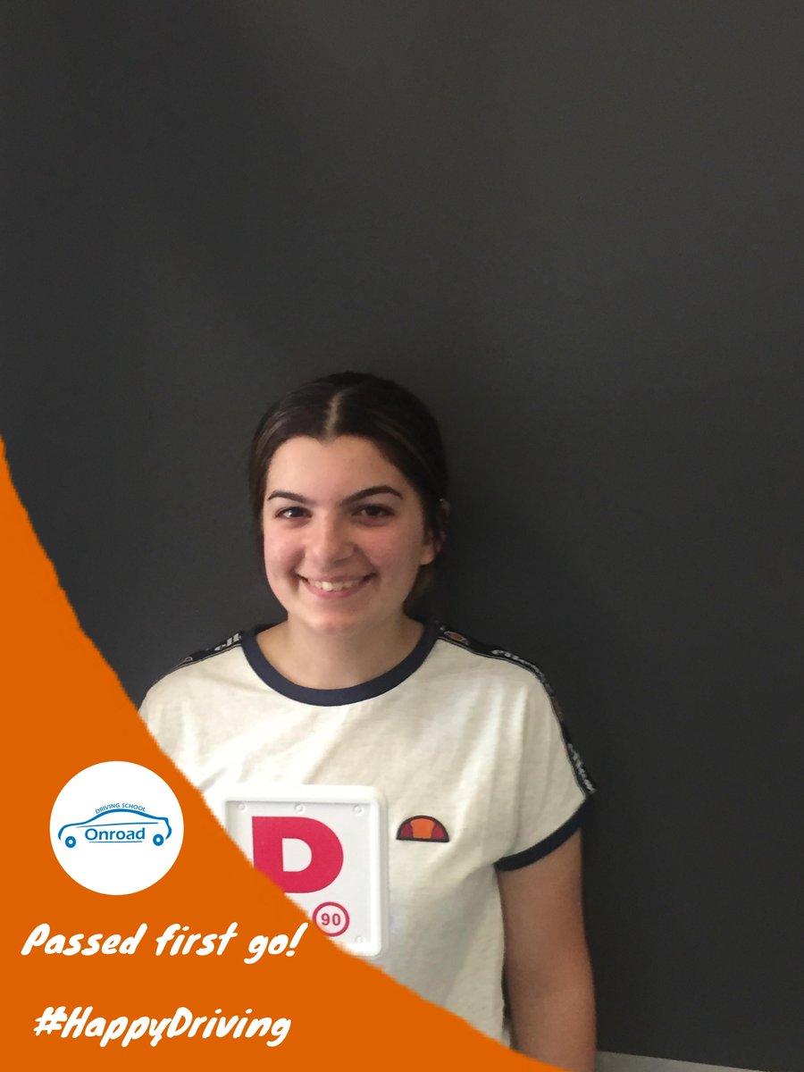 Drive_Onroad's tweet image. Carla passed #FIRSTGO with Mark in an #AUTO car. Well done
