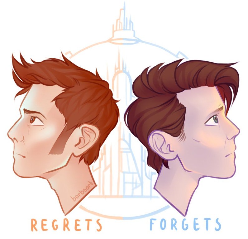 DoctorWho_Today's tweet image. "The man who regrets, and the man who forgets."

#DoctorWho