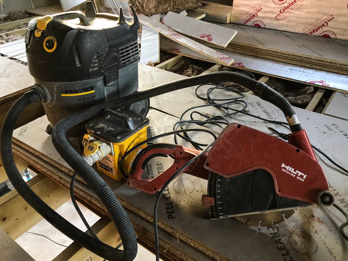 Time to get the big boys out!
<a href="/HiltiGB/">Hilti Great Britain</a> <a href="/KarcherCenter/">Karcher Center</a> #dustfree #extraction #hilti