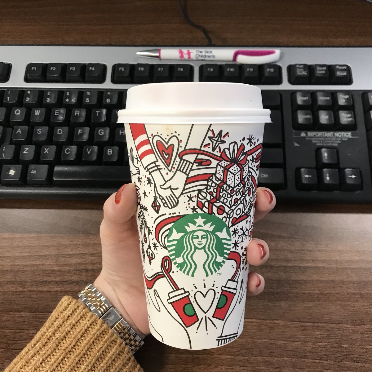 geekatthemuseum's tweet photo. Favourite coffee powering me through a busy Tuesday @TheSCT HO #CheerforGood #TeamSCT #RedCupCheer https://t.co/BEuQEBVeAt