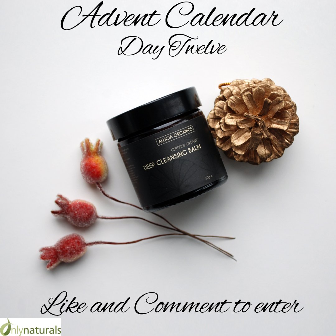 Advent Calendar Day 12 - Win an <a href="/AluciaOrganics/">Alucia Organics</a> Deep Cleansing Balm. You can enter on our Facebook or Instagram pages, or both to double your chances! instagram.com/onlynaturalsuk/ facebook.com/onlynaturals/ #organicbeauty #naturalbeauty #advent #christmas