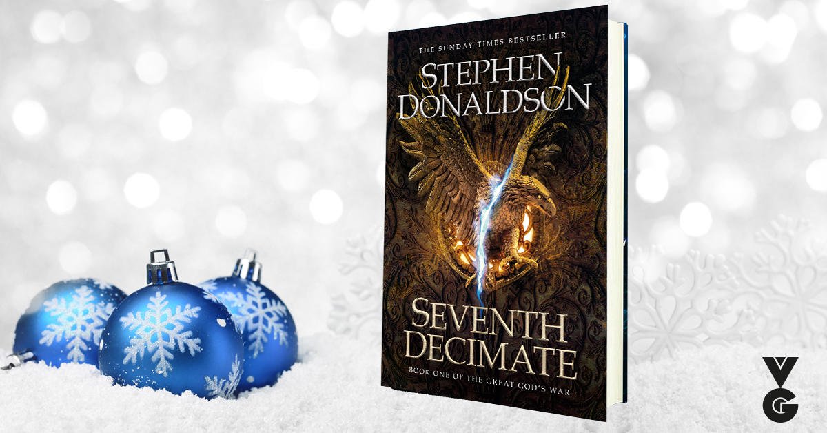 gollancz's tweet photo. The 7th Day of our Gollanczmas giveaways features the first book in a must read new trilogy from legendary author Stephen Donaldson. To win the incredible new fantasy #SeventhDecimate follow and RT by 23.59 GMT on 12.12.17. UK only. https://t.co/z5NkxVdPfr πβππ https://t.co/ErY8XFNk4A
