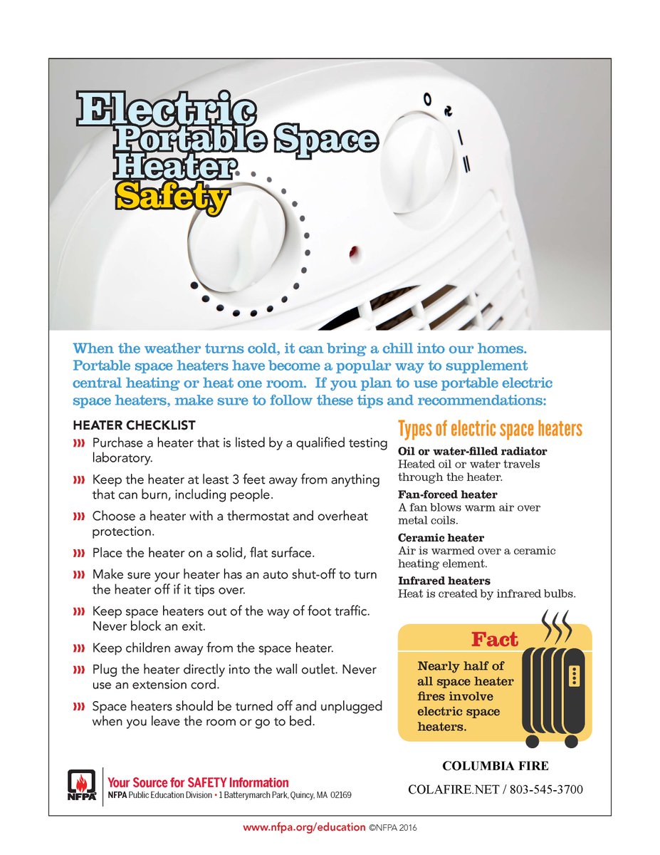 MaryKingTV's tweet image. .@ColaFire says house fire on Ridgewood Avenue caused by space heater wistv.com/story/37043402… Some important reminders 👇 @wis10