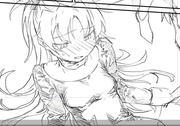 シスター杏子本はしばらく出せそうにないのでせめて下描きを 