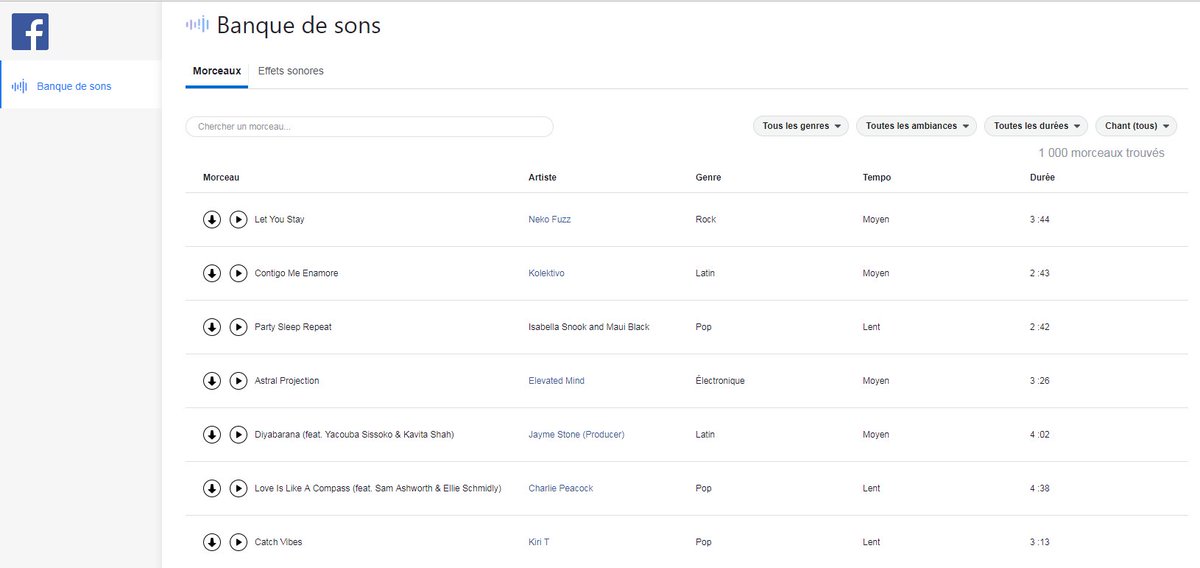 elisenews_'s tweet photo. .@facebook crée "Sound Collection" de la musique libre de droit à disposition des vidéastes #soundcollection #music #free #video 🎶📺 
https://t.co/BdQA7klYmF https://t.co/VgSpAiBPkz