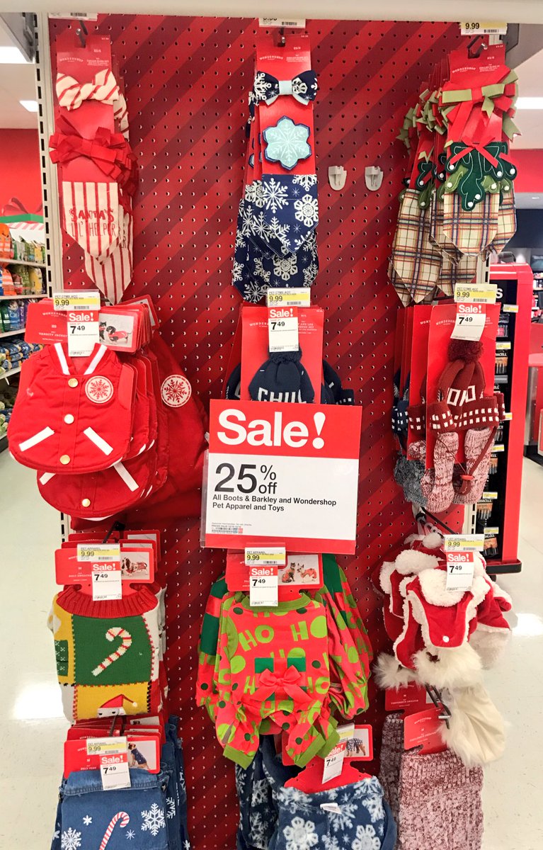 embellishingbrz's tweet image. Santa Paws and his little elf are ready, are your fur babies? Stock up on the latest fur fashions from Wondershop this week and save 25%!  #TargetStyle #DapperDog @BrianLeas @jamaal_edwards