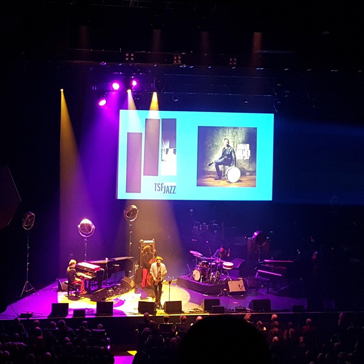 ArnaudDolmen's tweet photo. ☆About last night☆
Tonbé Lévé on the @sallepleyel stage for #You2017 😊. Magical moment from the show to the after party...Thank you for having us @RadioTSFJAZZ @ADAMI_Artistes
#Jazz #Blessed https://t.co/u85BVeFZuJ