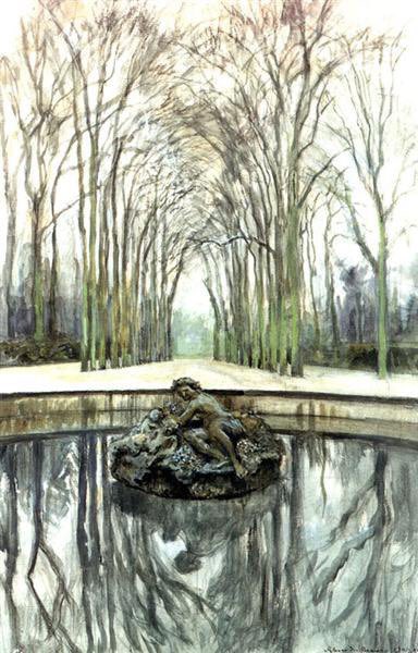 🎨 Alexandre Benois - Versailles. Fountain of Bacchus in the winter / Александр Бенуа - Версаль. Фонтан Бахуса зимой 
❄️ #winter #зима #art #Benois #Versailles #FountainOfBacchusInTheWinter #Бенуа #Версаль #ФонтанБахусаЗимой